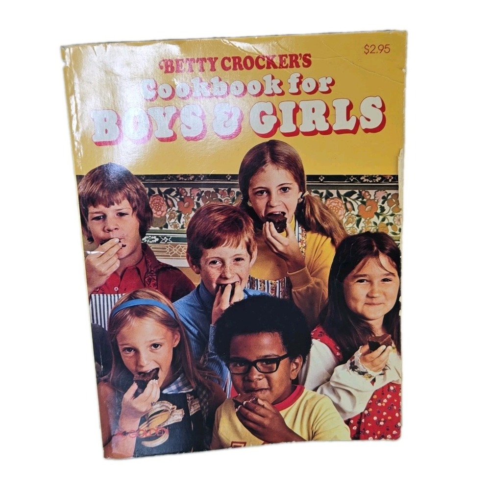 Vintage Betty Crocker Cookbook For Boys And Girls 1975 Retro Kids Cooking